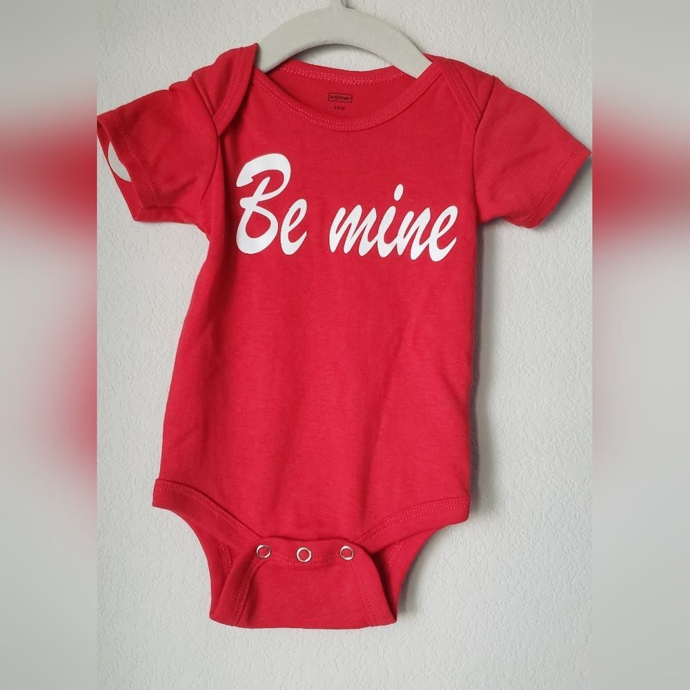NWOT Be Mine baby onesie size 3-6 months